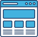 Digital Experience Design wireframe icon