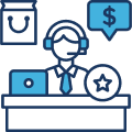 back office e-commerce support icon