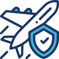 travel insurance management icon